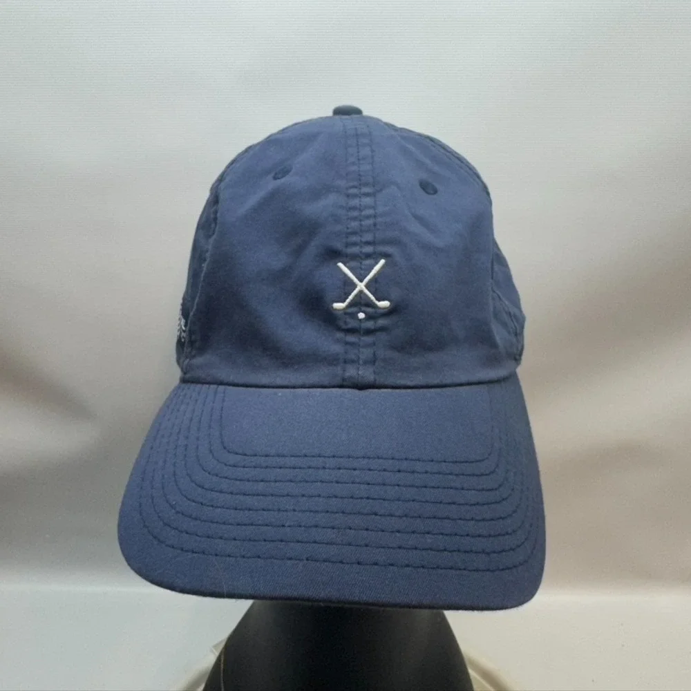 Nike Golf Hat Cap Strap‎ Back Blue Cotton Blend Dell World Golf Championship Adj
